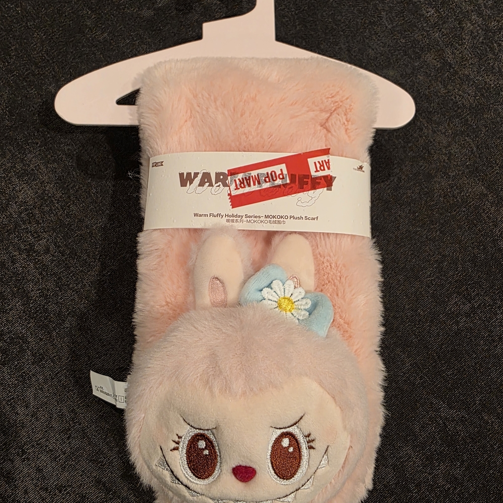 Popland The Monsters Pink Mokoko Scarf